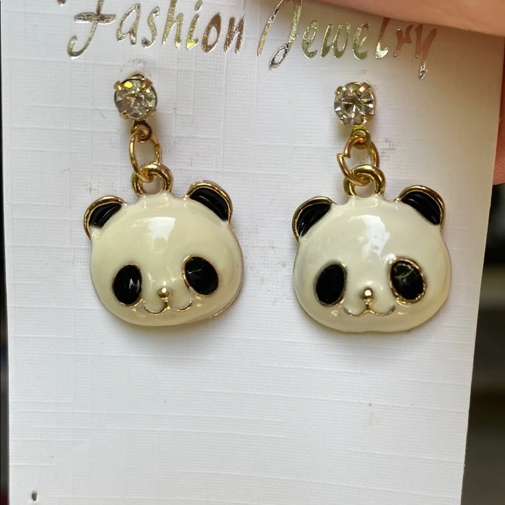Adorable Panda Earrings for Kids